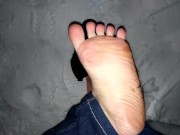 Артем показывает ноги self suck autofellatio self footjob