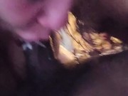 Sucking hard cock dirty milf slut has an mouth full 9/16