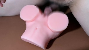 ムラムラして彼女（シリコン）の割れ目にねっとりちんぽを擦り付ける（兼モザイクテスト）
