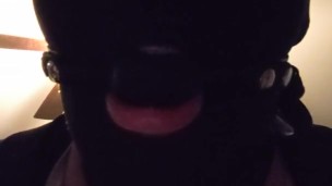 James Johnson Tries out a Ball Gag and Spandex Hood