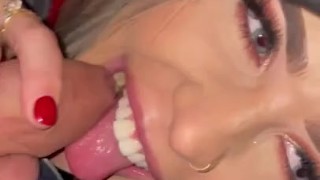 Stuck under the table double BJ at the awards night - RedTube