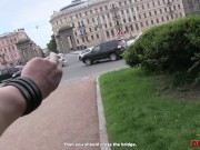 Tanned chick lured into awesome sex with the pickup artist 2/16