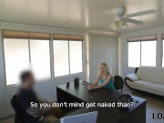 LOAN4K Blonde cutie cant pay rent so she goes to the bank for a loan 6/16