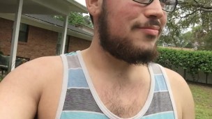 Risky Fuck Behind the Shed in the Backyard!