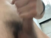 Blowing a huge load during a quickie 