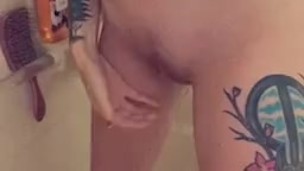 Quick piss in the shower