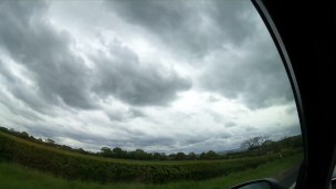Rainy Day in UK he pull over for a bit fun! Big cock try to Cum! Handjob in car
