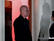 PrivateBlack - Erotic Ferrera Gomez Milks A White And A Black Dick At Once! 1/16