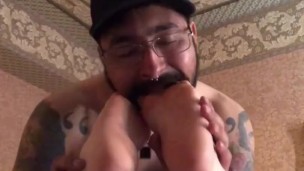 Smelly Foot Worship After Roadtrip 