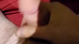 Solo jerking small dick