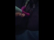 Satisfying the" kitty" while my man is out~