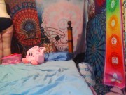 Behind the Scenes Bedroom Set Up PAWG Camgirl NEW Toy Lovense Ferri Panties Pull Pubes Ouch!! 12/16