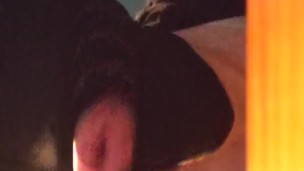 Slave gets Bimbo Lips with Shot Glass