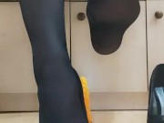 nylon foot caress 4/16