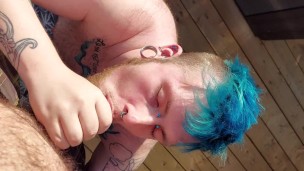 Blowjob and bbq