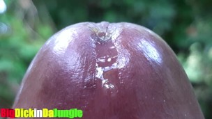 Horny Solo Male with Huge BBC is Obsess with Playing with his Precum Extreme Close Up Precum Play HD