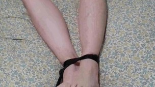 tickle her sides then finger her while playing tied up