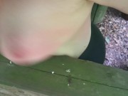 Nackte Titten und Arsch schlagen in der Picnichüttel 13/16