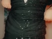 trying on sexy dresses and lingerie makes me so horny I fuck my biggest dildo 8/16