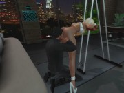 Pillory Fuck Phantasy in White Lingerie 6/16