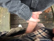 Friend makes me cum in public park 4/16