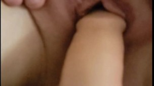Toying her pussy
