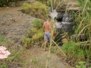 I fuck a stranger in the river after playing with my boyfriend 3/16