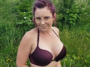 Sweet Pussy Peeing Outside