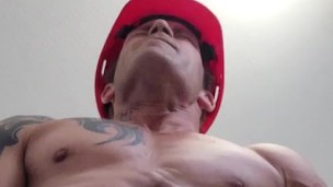 Construction workers public wyld breaks. Look up at me when u swallow