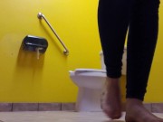 Barefoot Public Toilet Piss 15/16