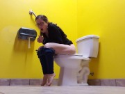 Barefoot Public Toilet Piss 5/16