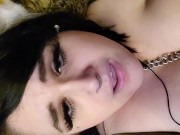 BBW submissive neko girl xxkittens quickie orgasm with fuck machine - moaning and purring for you