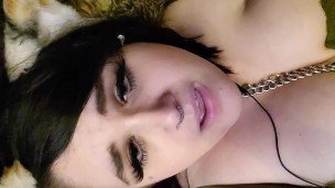 BBW submissive neko girl xxkittens quickie orgasm with fuck machine - moaning and purring for you