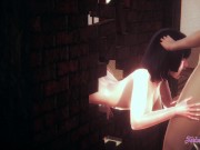 Naruto Hentai - Threesome Hinata Sucks and Gets Fucked Through a Wall 1/16