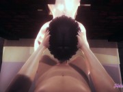 Naruto Hentai - Threesome Hinata Sucks and Gets Fucked Through a Wall 6/16