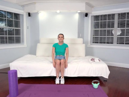 FIT18 - Kylie Quinn - POV Casting of Stunning And Skinny Teen In Yoga Pants