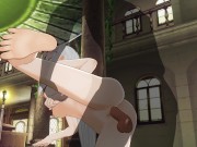 3D HENTAI Emiria Re:Zero threw her leg and fucked 10/16