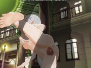 3D HENTAI Emiria Re:Zero threw her leg and fucked 11/16