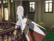 3D HENTAI Emiria Re:Zero threw her leg and fucked 3/16