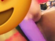 Rubbing my toy on my clit & pussy (teaser)