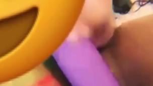 Rubbing my toy on my clit & pussy (teaser)