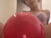 Watch me squirt from the balloon challenge