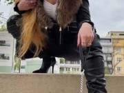 EXTREM public humiliation of my doggy in Prague