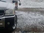 snow bunny at it again 7/16