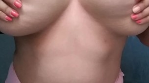 Big Tit Teen in Cute Panties Showing Her Boobs for the First Time