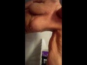Step Aunt JOI in Shower Plays With Pussy Jack Off Spying On Best Legs Feet Tits