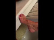 Step Aunt JOI in Shower Plays With Pussy Jack Off Spying On Best Legs Feet Tits 12/16