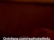 Husband cums while watching wife fuck bull in theater room 16/16