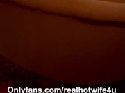 Husband cums while watching wife fuck bull in theater room 7/16