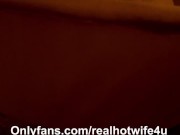 Husband cums while watching wife fuck bull in theater room 9/16